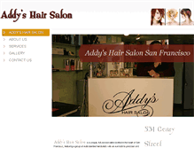 Tablet Screenshot of addyhairsalon.com